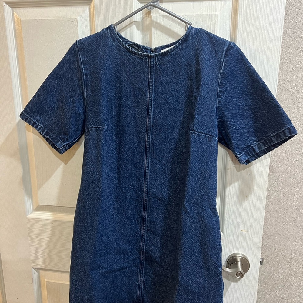 Denim Shift Mini Dress